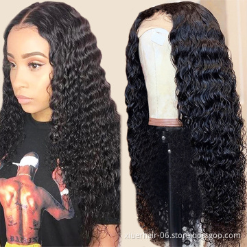 150% 180% 250% Density Deep Wave Wig Human Hair, Wigs Human Hair Lace Front Brazilian for Black Women